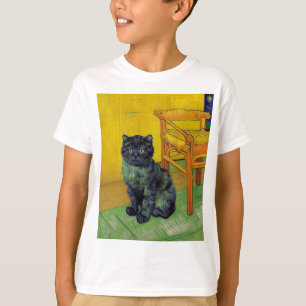 Van Gogh Zwart Kat T-shirt
