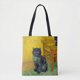 Van Gogh Zwart Kat Tote Bag
