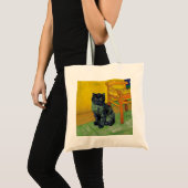 Van Gogh Zwart Kat Tote Bag (Voorkant (product))