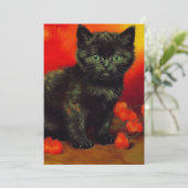 Van Gogh Zwart Kitten Aankondiging (Staand voorkant)