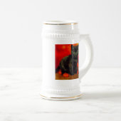 Van Gogh Zwart Kitten Bierpul (Voorkant rechts)