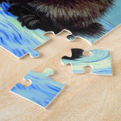 Van Gogh Zwart Kitten met garen Legpuzzel (Zijkant)
