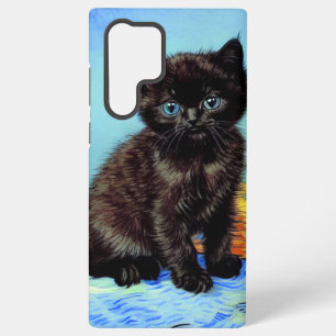 Van Gogh Zwart Kitten met garen Samsung Galaxy Hoesje