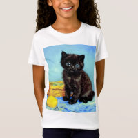 Van Gogh Zwart Kitten met garen