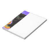 Van Gogh Zwart Kitten met Zonnebloemen Notitieblok (Linkerzijde)