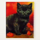 Van Gogh Zwart Kitten Planner (Achterkant)