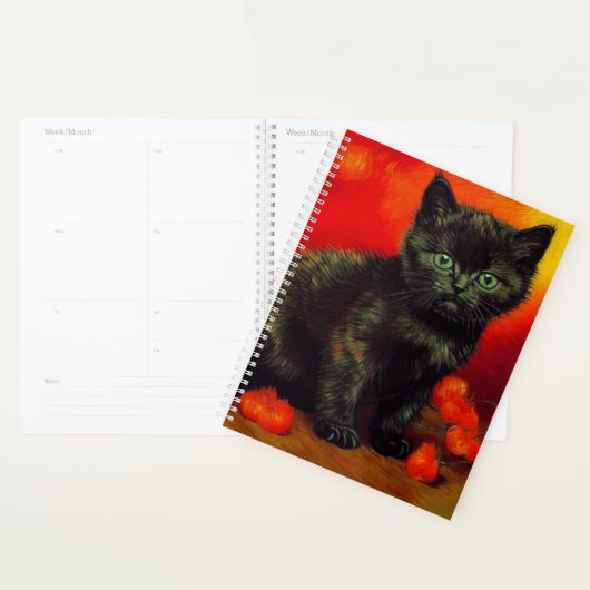 Van Gogh Zwart Kitten Planner (Display)