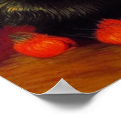 Van Gogh Zwart Kitten Poster (Hoek)