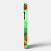 Van Gogh Zwart Kitten Rood Bloemen Case-Mate iPhone Case (Achterkant / Links)