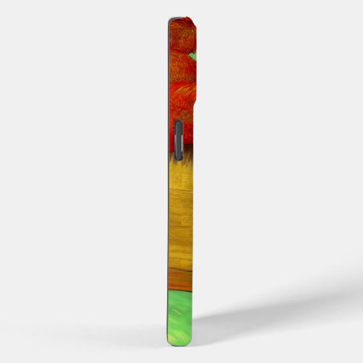 Van Gogh Zwart Kitten Rood Bloemen Case-Mate iPhone Case (Achterkant / Rechts)