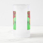 Van Gogh Zwart Kitten Rood Bloemen Matglas Bierpul (Center)