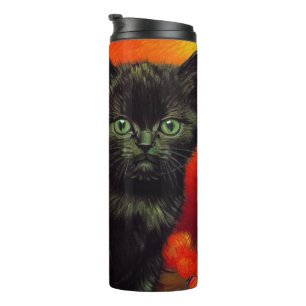Van Gogh Zwart Kitten Thermosbeker