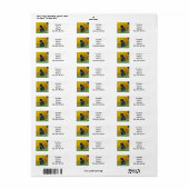Van Gogh Zwarte Kat Etiket (Full Sheet)