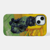 Van Gogh Zwarte Kat iPhone 15 Case (Achterkant horizontaal)
