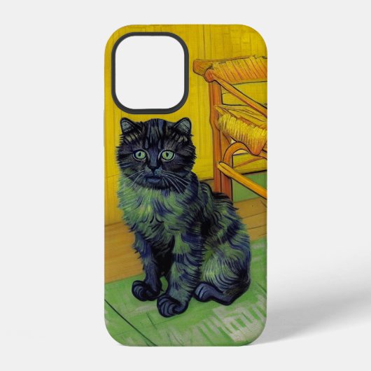 Van Gogh Zwarte Kat iPhone Hoesje (Achterkant)