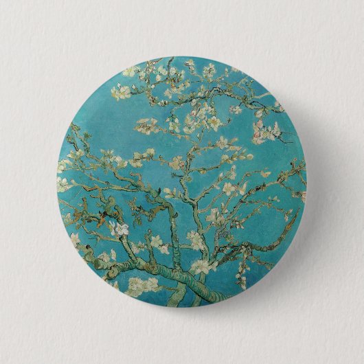 Van gogh's Almond Blossom Ronde Button 5,7 Cm (Voorkant)