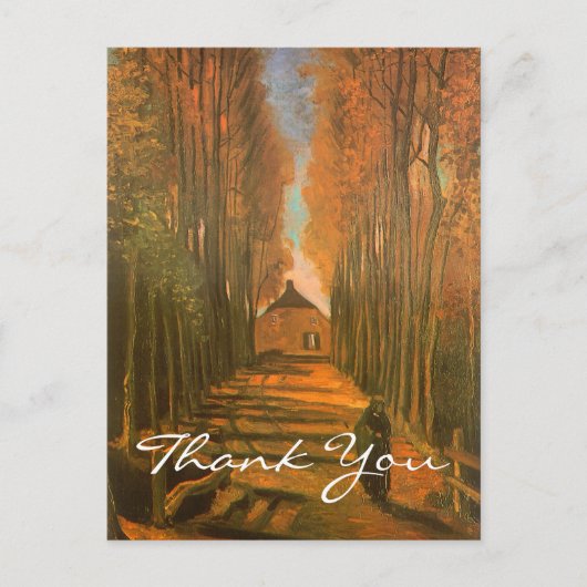 Van Gogh's Avenue of Poplars Briefkaart (Voorkant)