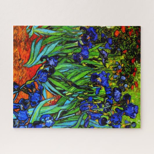 Van Gogh's beroemde schilderij, Irises Legpuzzel (Horizontaal)