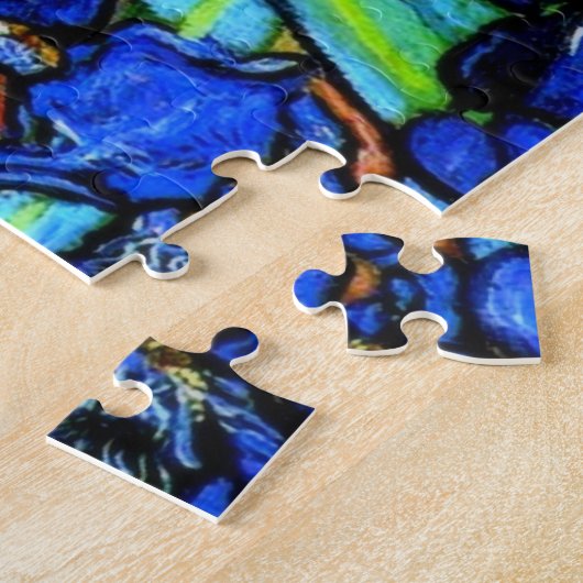 Van Gogh's beroemde schilderij, Irises Legpuzzel (Zijkant)