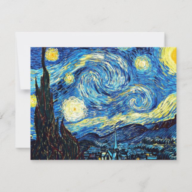 Van Gogh's beroemde schilderij, Sterrennacht (Voorkant)