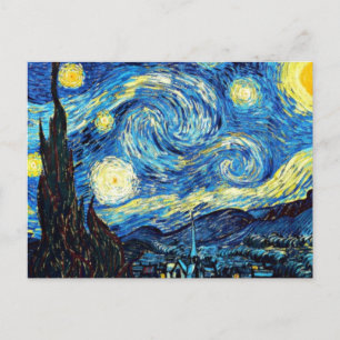 Van Gogh's beroemde schilderij, Sterrennacht Briefkaart