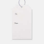 Van Gogh's beroemde schilderij, Sterrennacht Cadeaulabel (Achterkant)