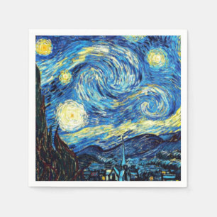 Van Gogh's beroemde schilderij, Sterrennacht Servet