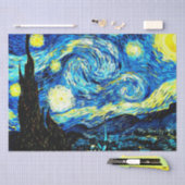 Van Gogh's beroemde schilderij, Sterrennacht, Tissuepapier (Craft)