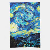 Van Gogh's beroemde Sterrennacht Theedoek (Verticaal)