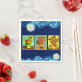 Van Gogh's beroemde zonnebloemen Servet (Insitu)