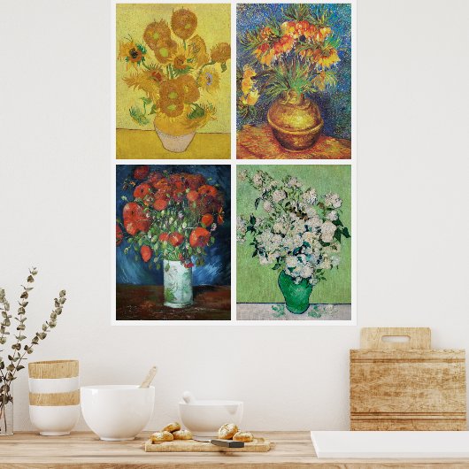 Van Gogh's bloemen Poster (Keuken)