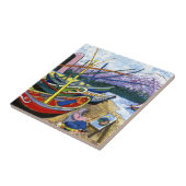 Van Gogh's Boats Tegeltje (Zijkant)