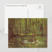 Van Gogh's bomen en ondergroei Briefkaart (Voorkant / Achterkant)