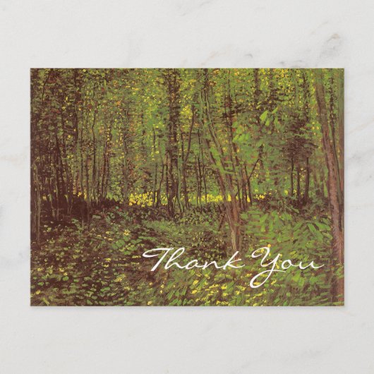 Van Gogh's bomen en ondergroei Briefkaart (Voorkant)