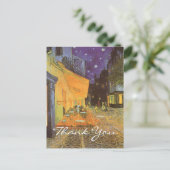 Van Gogh's Cafe Terrace bij nacht Briefkaart (Staand voorkant)