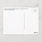 Van Gogh's Cafe Terrace bij nacht Briefkaart (Achterkant)