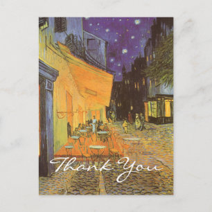 Van Gogh's Cafe Terrace bij nacht Briefkaart
