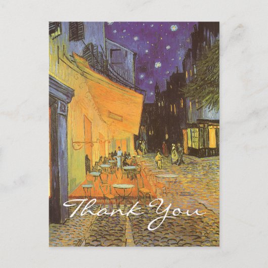 Van Gogh's Cafe Terrace bij nacht Briefkaart (Voorkant)