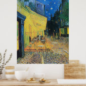 Van Gogh's Cafe Terrace bij nacht Poster (Keuken)