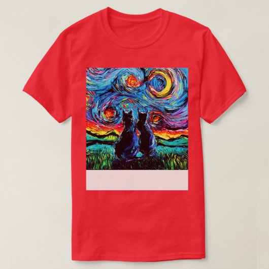 van Goghs Cats T-shirt (Design voorkant)