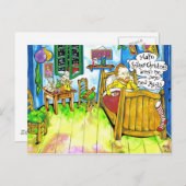 Van Goghs Christmas Feestdagenkaart (Voorkant / Achterkant)