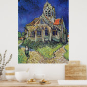 Van Gogh's De Kerk bij Auvers Poster (Keuken)