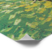 Van Gogh's De Kerk bij Auvers Poster (Hoek)