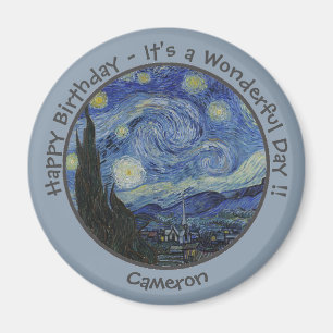 Van Gogh's De Sterrennacht Party Items Collectie Magneet