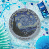 Van Gogh's De Sterrennacht Party Items Collectie Papieren Bordje (Feest)