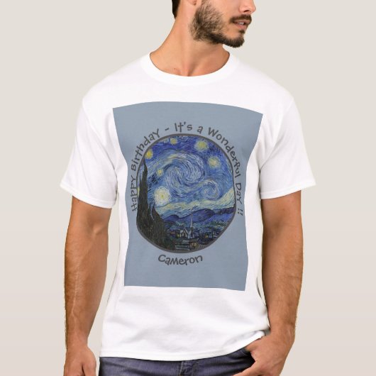 Van Gogh's De Sterrennacht Party Items Collectie T-shirt (Voorkant)