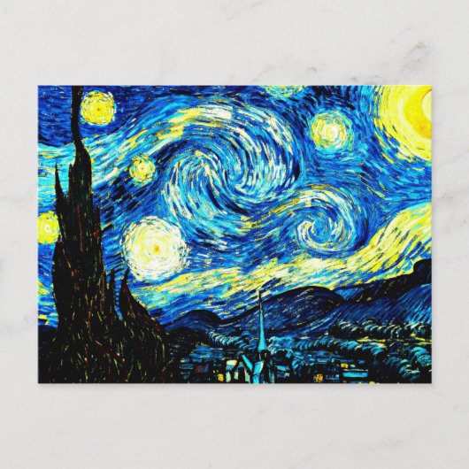 Van Gogh's famous painting, Starry Night Briefkaart (Voorkant)