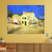 van Gogh's Gele House (Vincent's house in Arles) Canvas Afdruk (Insitu (Woonkamer))