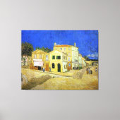 van Gogh's Gele House (Vincent's house in Arles) Canvas Afdruk (Voorkant)