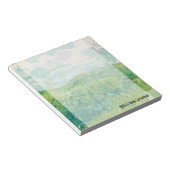 Van Gogh's Groene Tarwevelden gepersonaliseerd Notitieblok (Schuin)